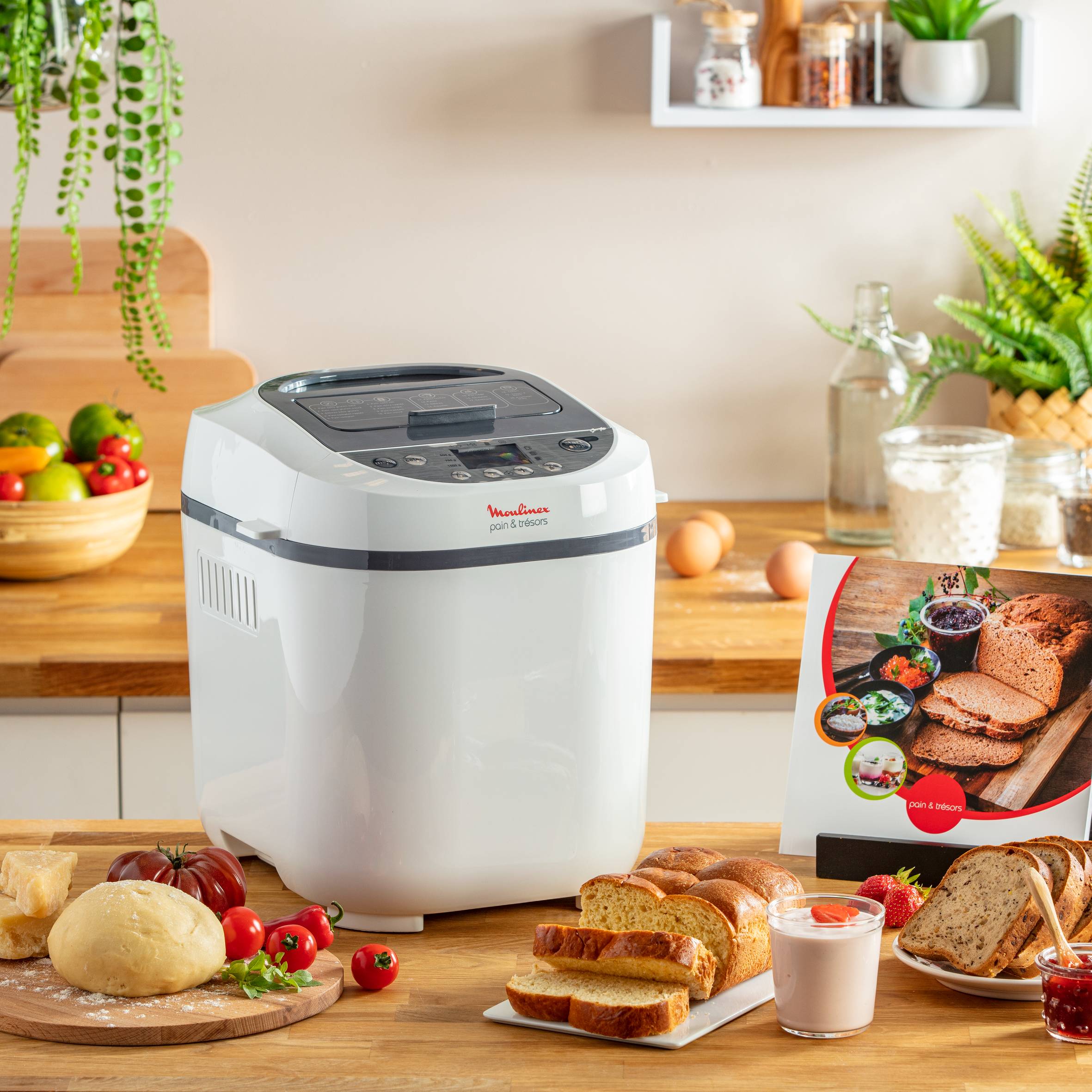 Pain & Trésors OW250110 Broodbakmachine - 20 automatische programma's - Dispenser voor noten & rozijnen