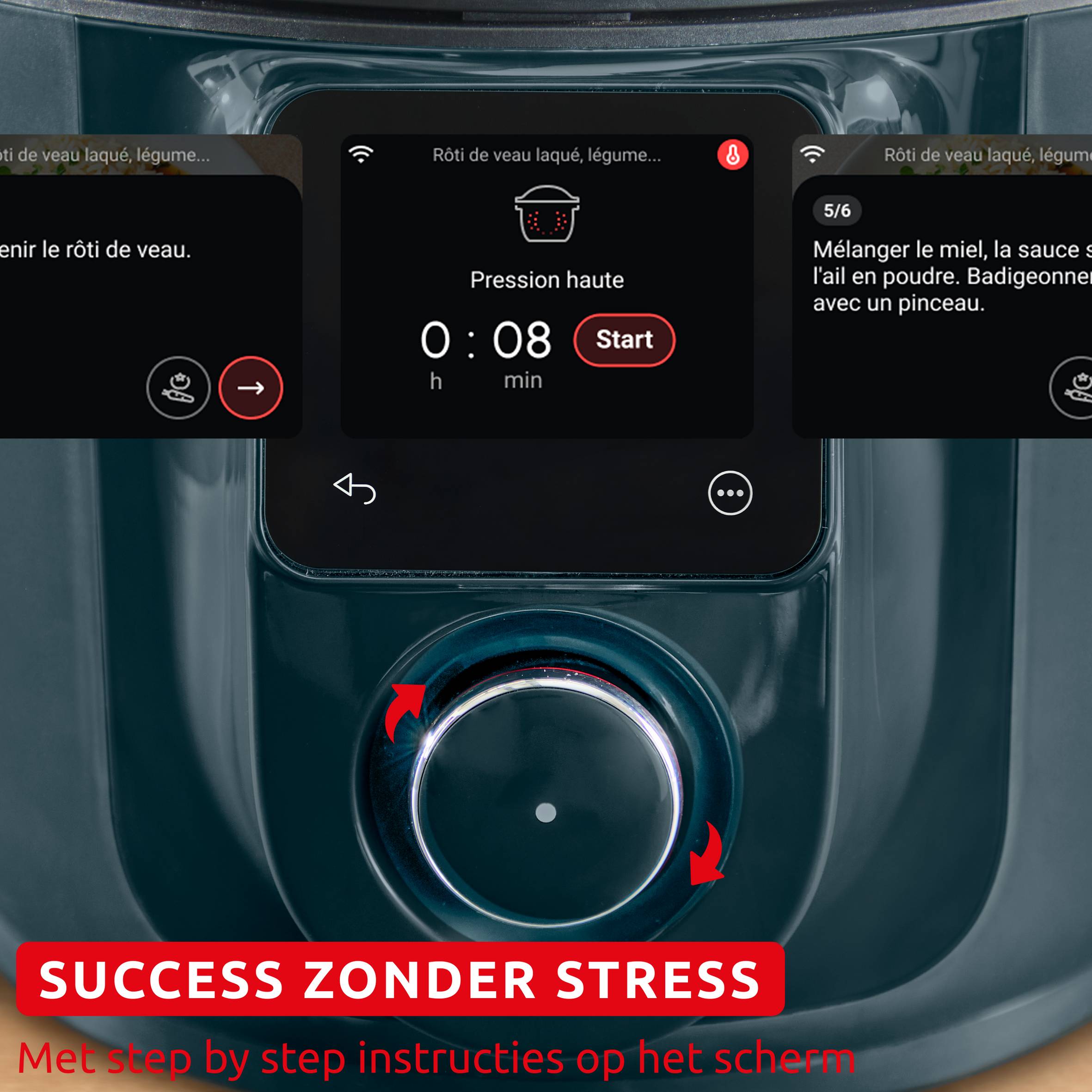 Cookeo Infinity CE97GUF0 Intelligente hogedruk multicooker + air fryer - 17 programma's - Oneindig aantal recepten - Geconnecteerd