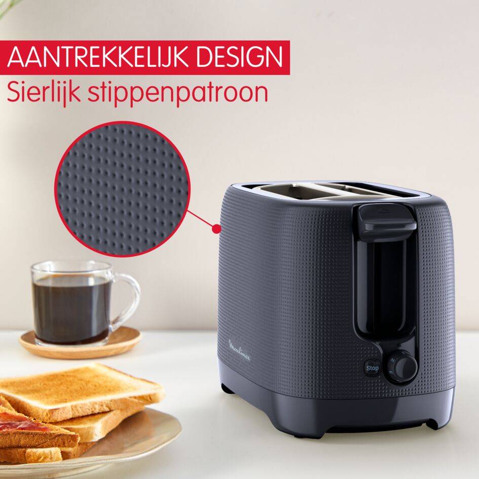 MORNING broodrooster met 2 gleuven
