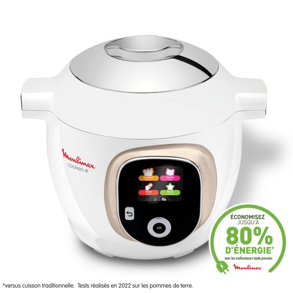 Cookeo+ CE851A10 Multicuiseur intelligent haute pression - 6 programmes - 150 recettes