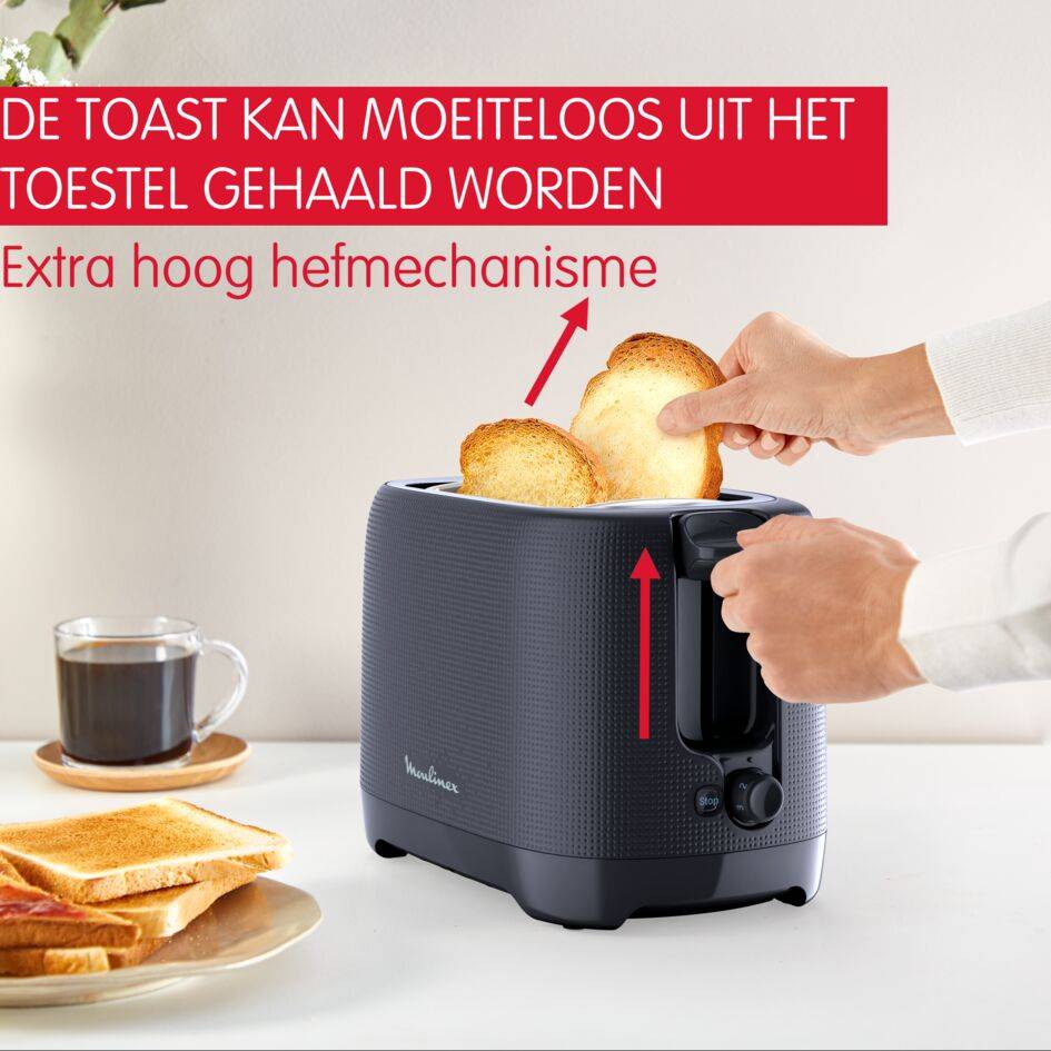 MORNING broodrooster met 2 gleuven