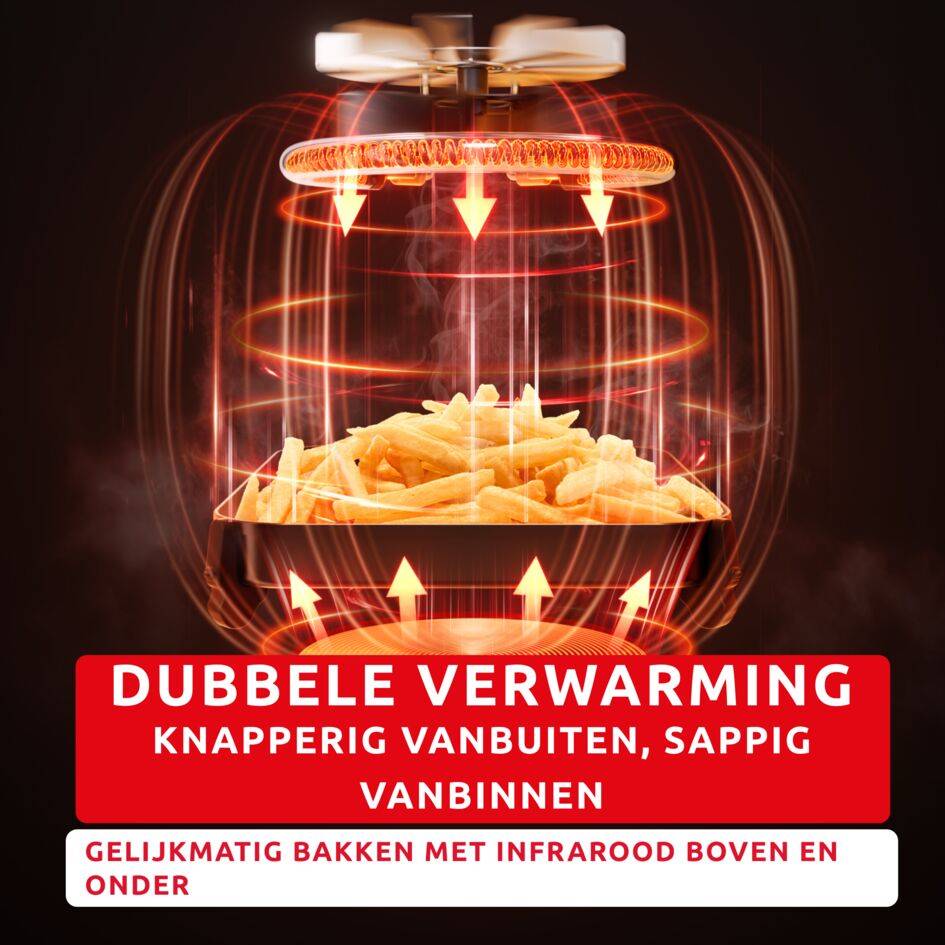 Easy Fry Infrared EZ832HF0 Air fryer - 8 programma's - 7L - Infraroodtechnologie