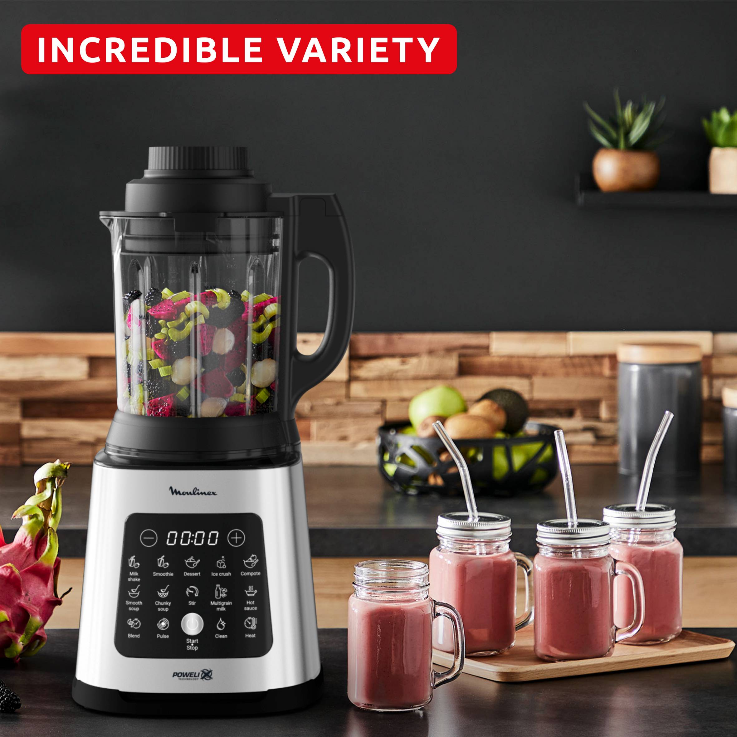 PerfectMix Cook LM835D10 Blender chauffant haute vitesse - 1.400W - 10 programmes - 2,0L