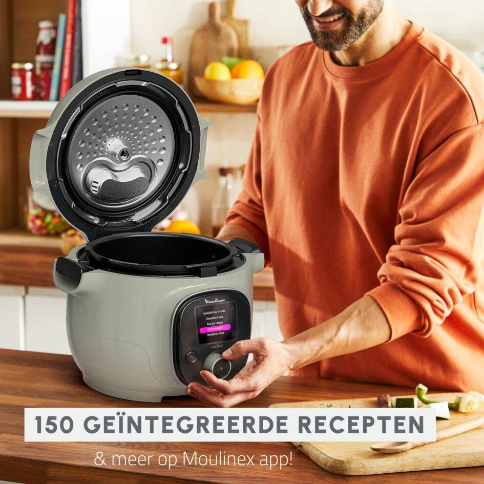 Cookeo Mini Eco-design CE88E310 Intelligente hogedruk multicooker - 6 programma's - 150 recepten