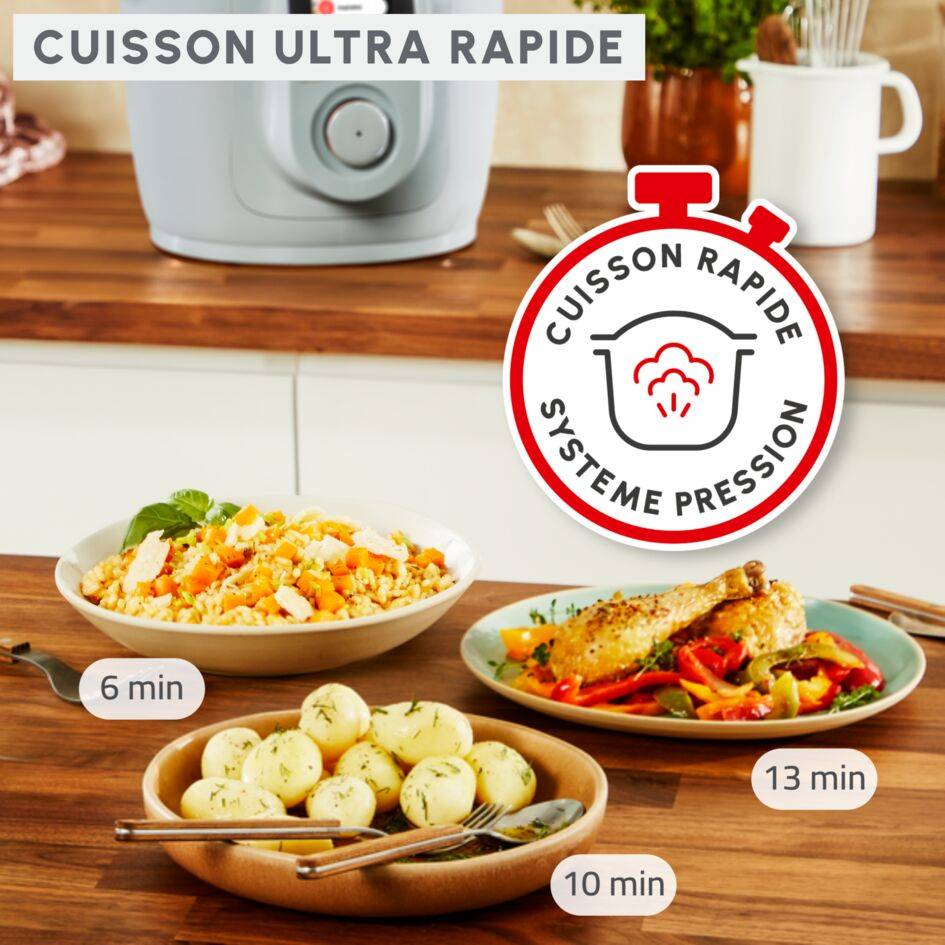 Cookeo Wifi 10-in-1 CE96G310 Multicuiseur intelligent haute pression - 10 programmes - Recettes illimitées - Connecté