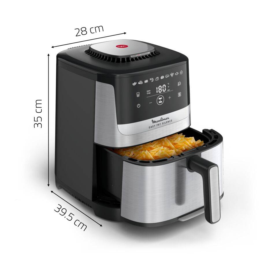 Easy Fry Silence EZ552DF0 Air fryer - 10 programmes - 5L - Technologie Silencieuse