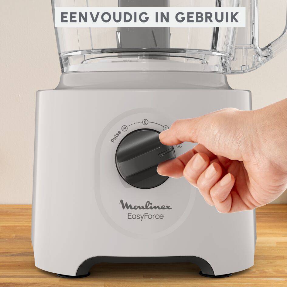 Easy Force FP242B10 Keukenrobot - 800 W - 4 accessoires - 2 snelheden - 15 functies