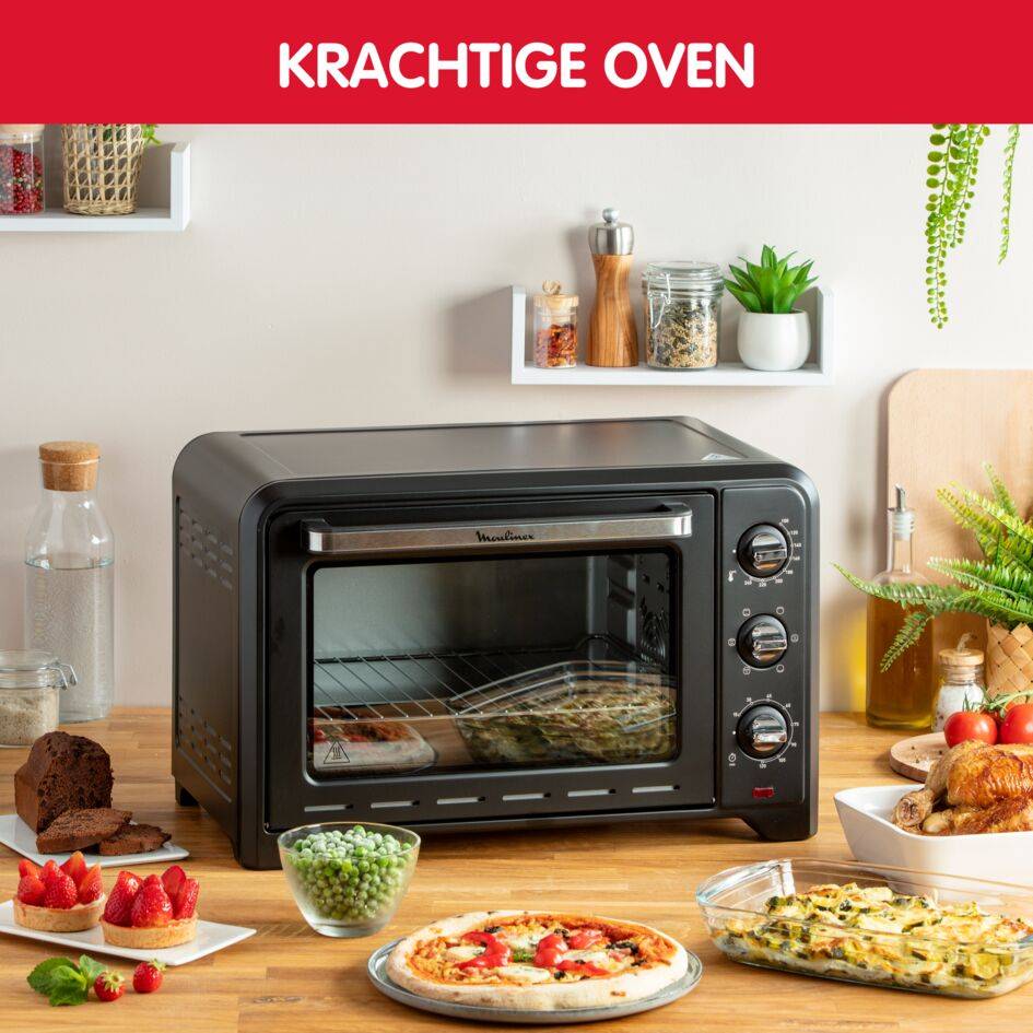 Optimo heteluchtoven 33 liter + siliconen keukenwanten