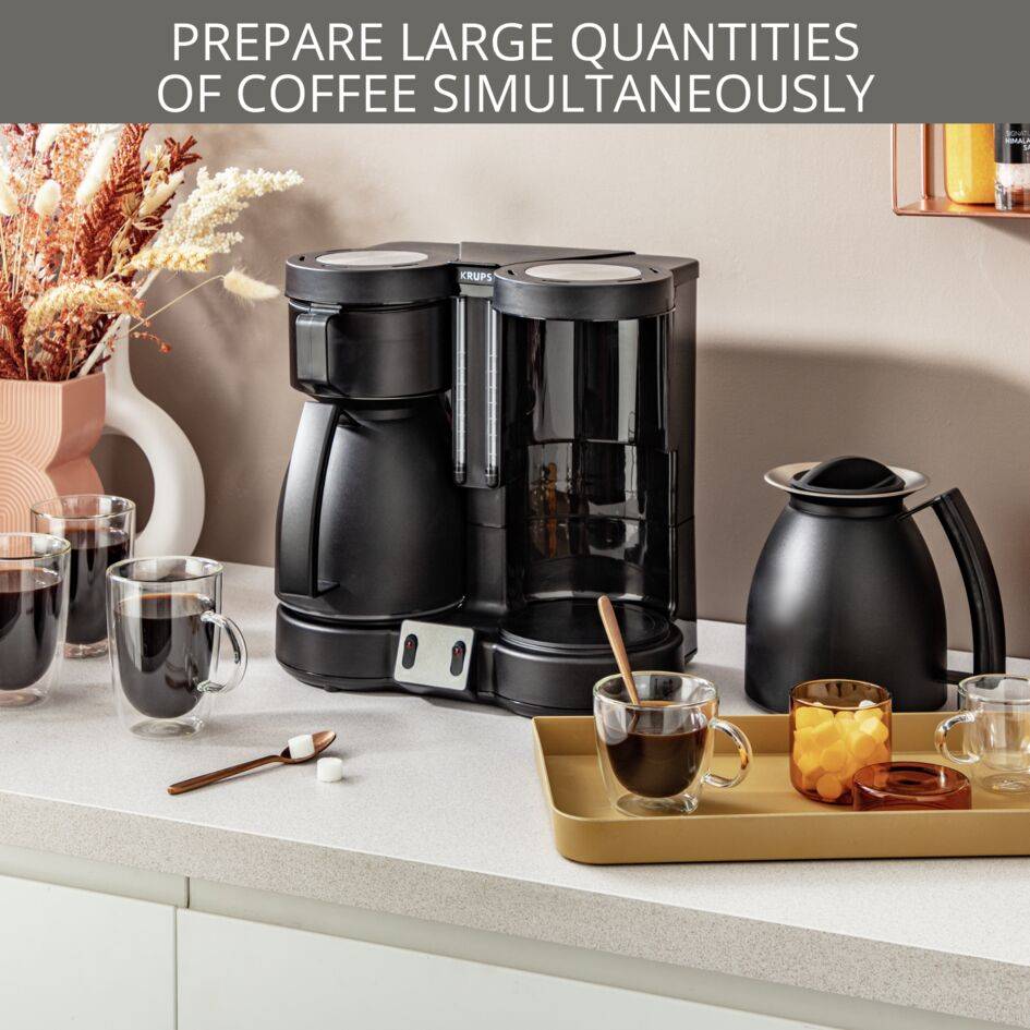 DuoThek KT850110 Double cafetière à filtre - 21 tasses - Thermos