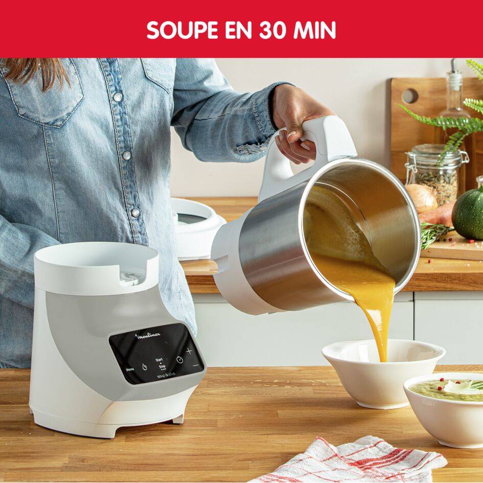 RECONDITIONNE - Soup & Plus LM926B00 Blender chauffant - 1.100W - 5 programmes - 2L