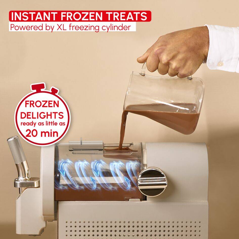 Freezi MJ803AF0 Ijsmachine en slushmachine - 5 programma’s - Klaar in 30 minuten - Automatische reiniging