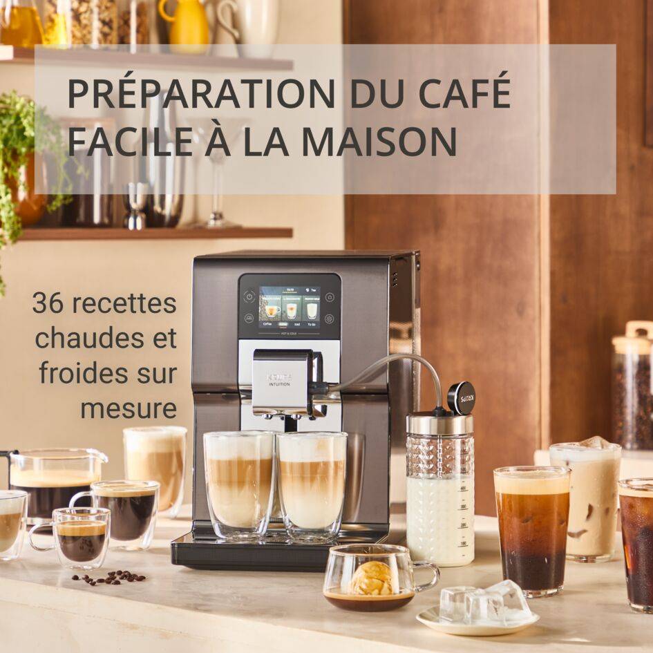 Intuition Experience Hot&Cold EA879EE0 Machine espresso automatique à grains - 36&nbsp;recettes - 3L