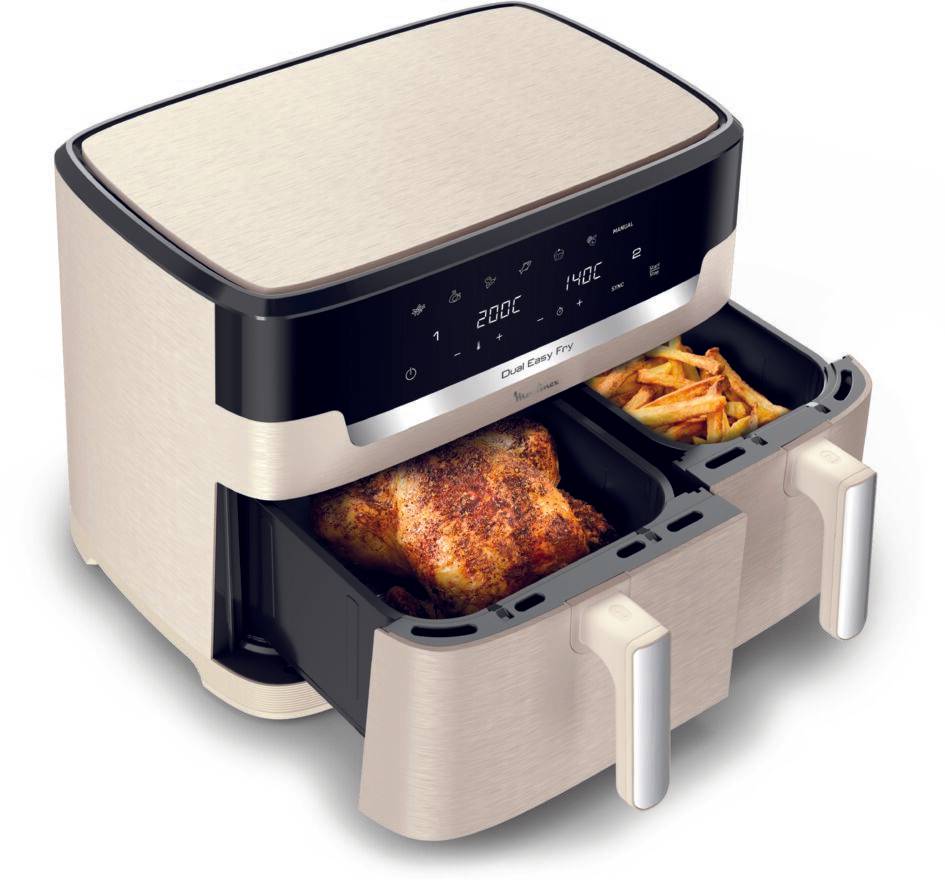 Dual Easy Fry XXL EZ901AF0 Air fryer - 6 programmes - 11L - Collection spéciale Ivoire