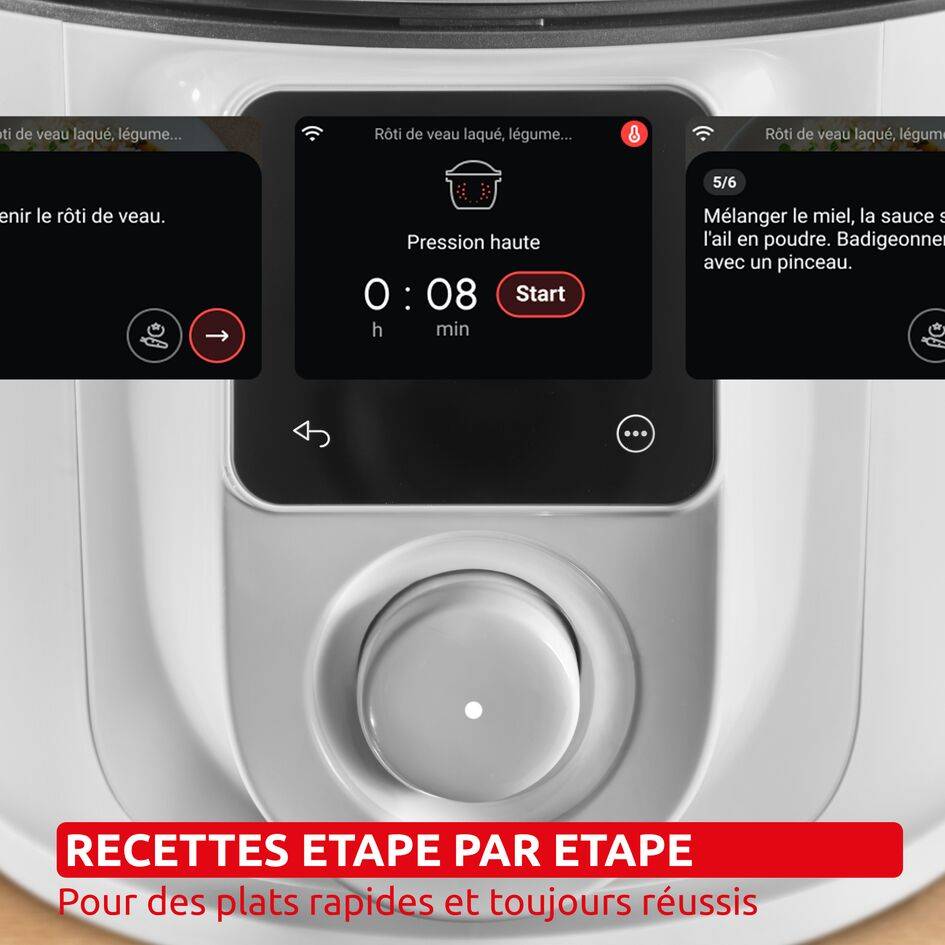 Cookeo Simplicity CE8211F0 Multicuiseur intelligent haute pression - 6 programmes - 150 recettes