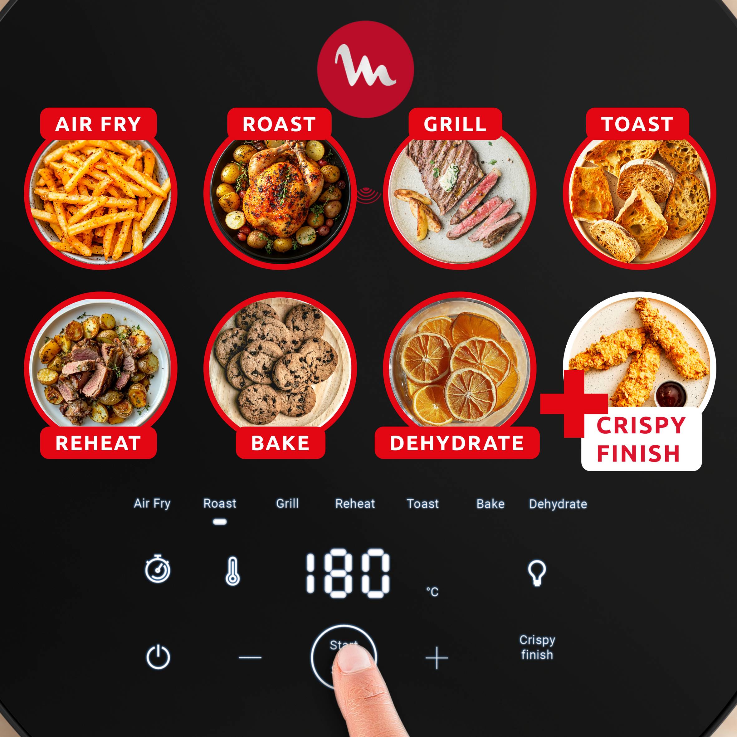 Easy Fry Infrared EZ832HF0 Air fryer - 8 programmes - 7L - Technologie infrarouge