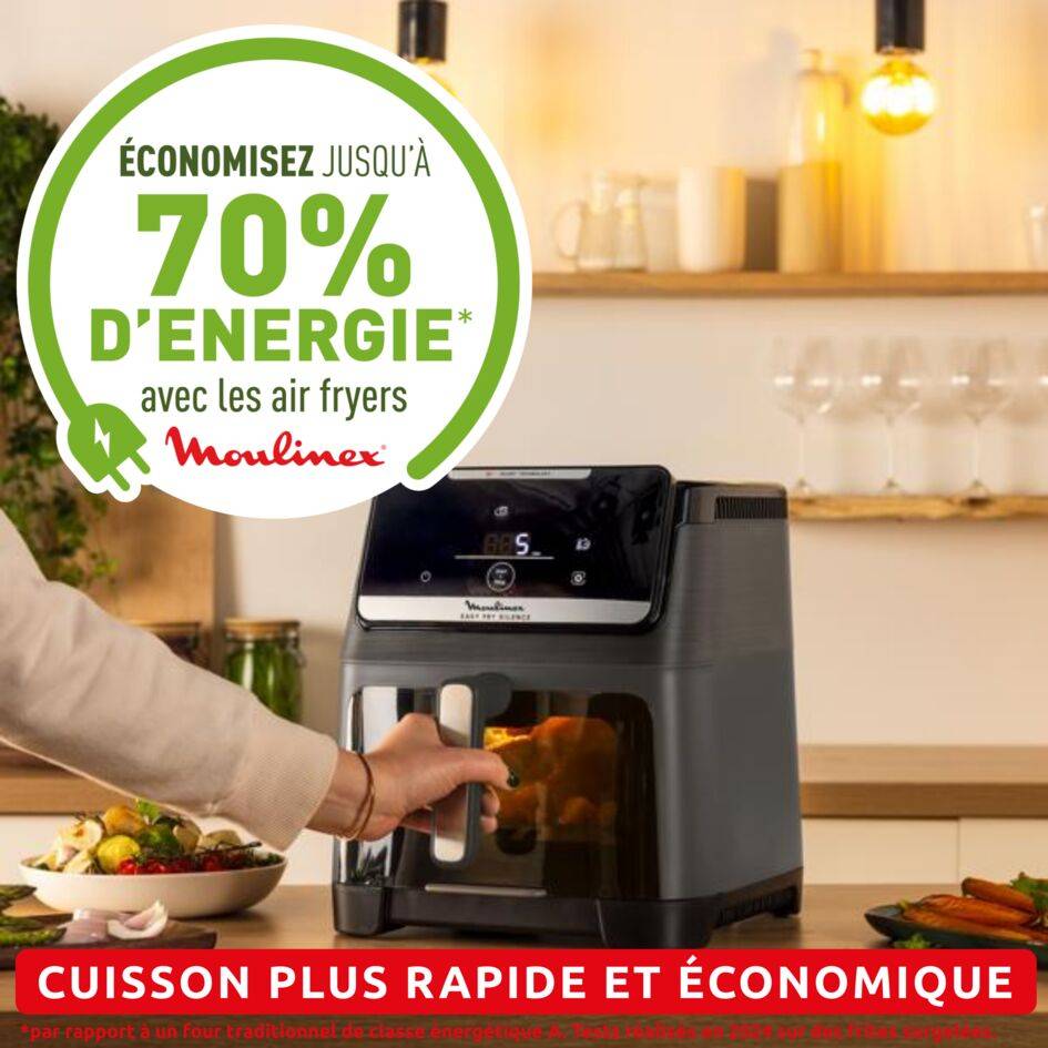 Easy Fry Silence XXL EZ846HF0 Air fryer - 10 programmes - 7L - Technologie Silencieuse