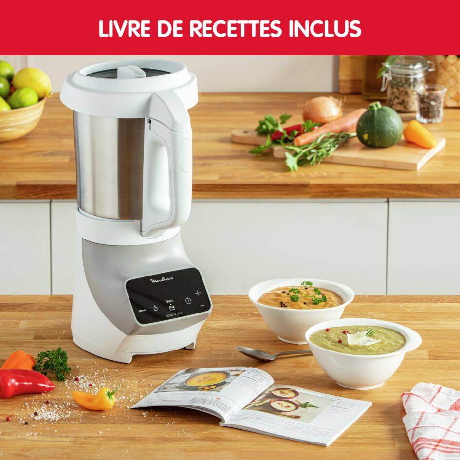 Soup & Plus LM926B00 Blender chauffant - 1.100W - 5 programmes - 2L