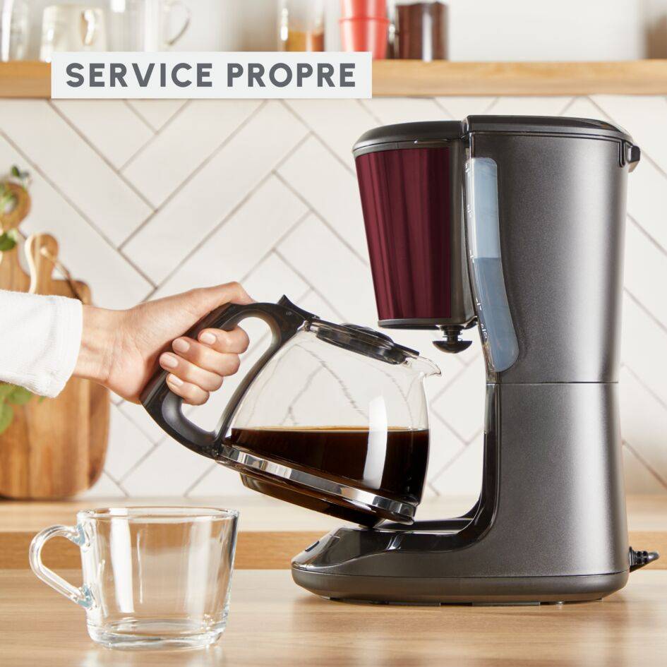 Subito, Cafetière filtre Moulinex noire finition inox rouge