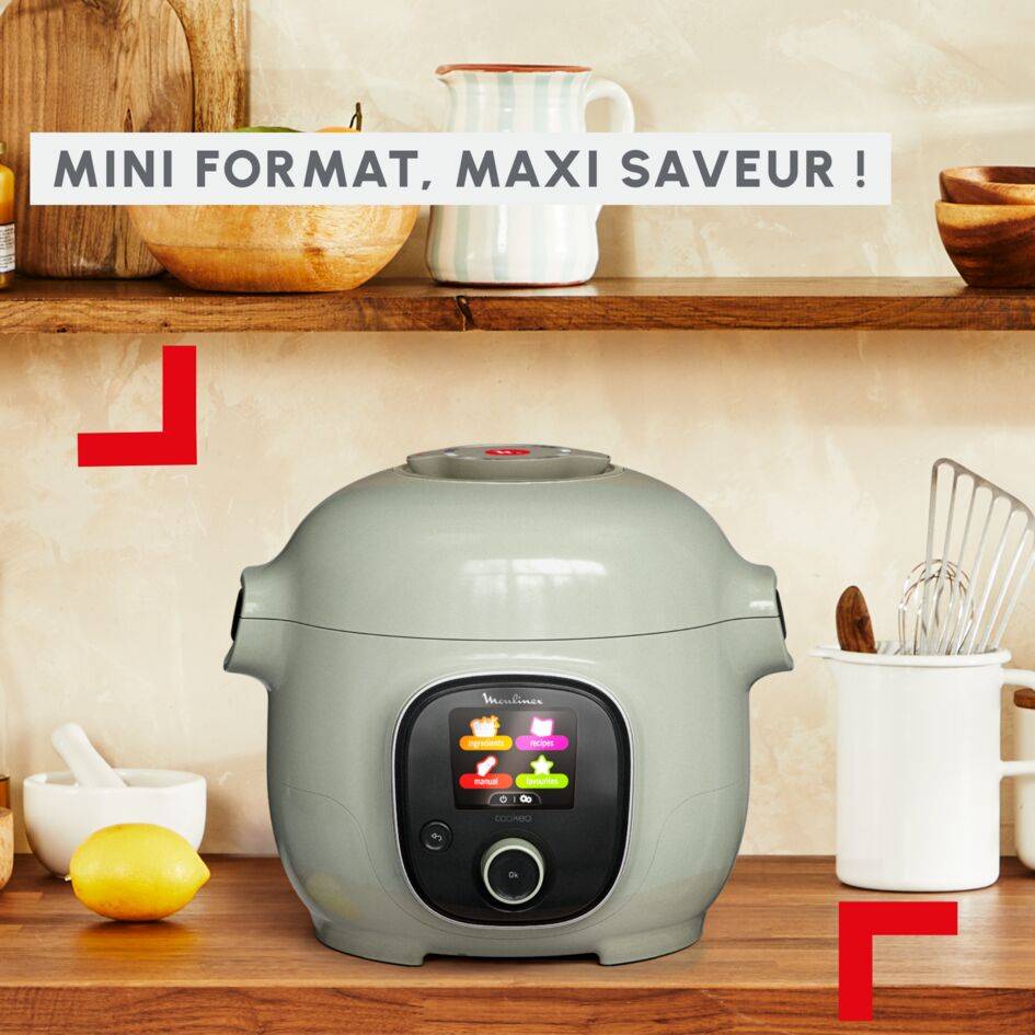 Cookeo Mini Eco-design CE88E310 Multicuiseur intelligent haute pression - 6 programmes - 150 recettes