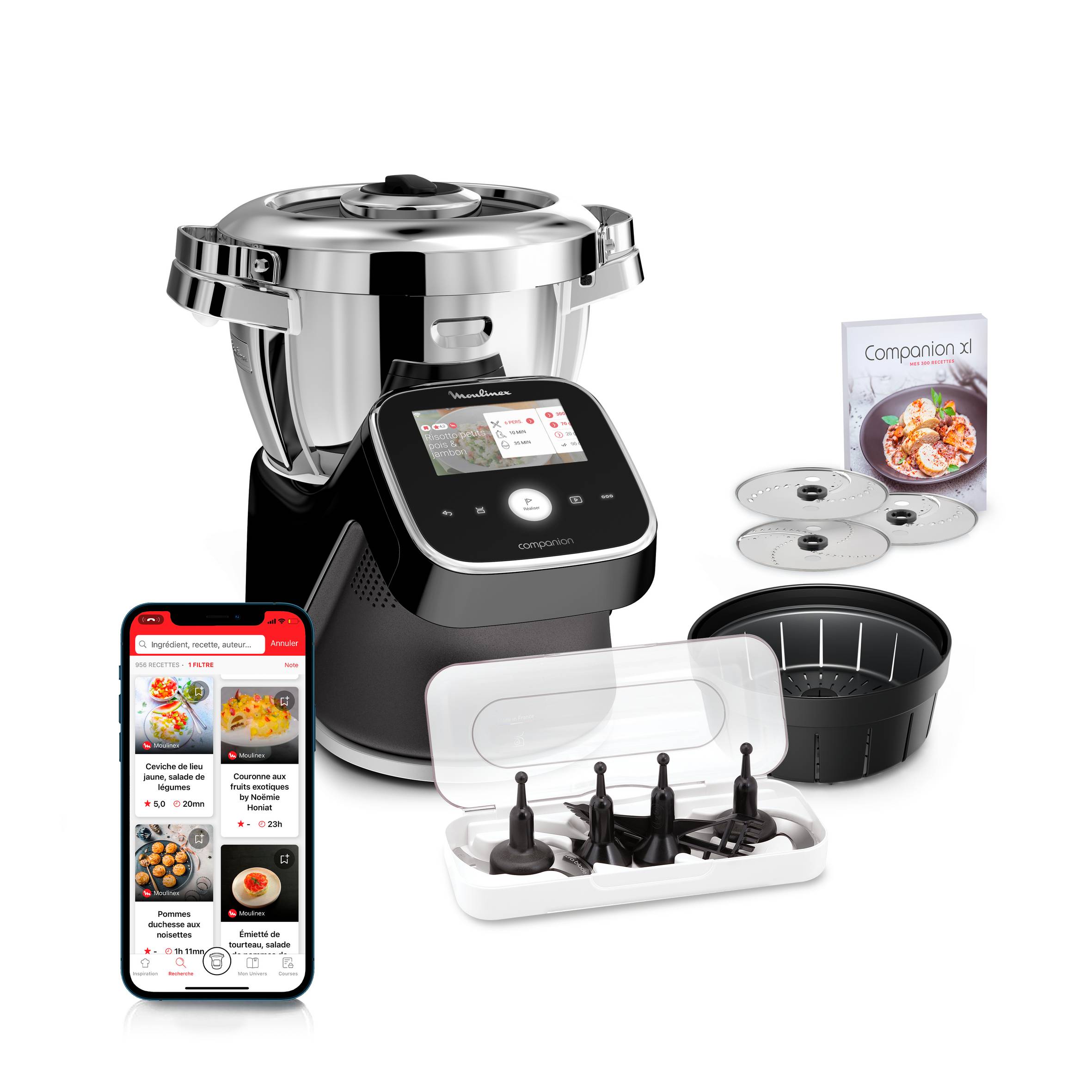 i-Companion Touch Pro HF93D810 Robot cuiseur - 17 programmes - 8 accessoires - Balance intégrée