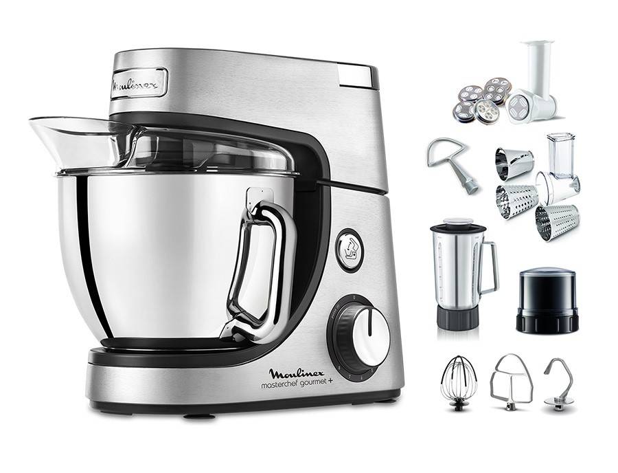 MasterChef Gourmet+ QA613DB1 Keukenrobot  - 1.100W - 7 accessoires - 8 snelheden