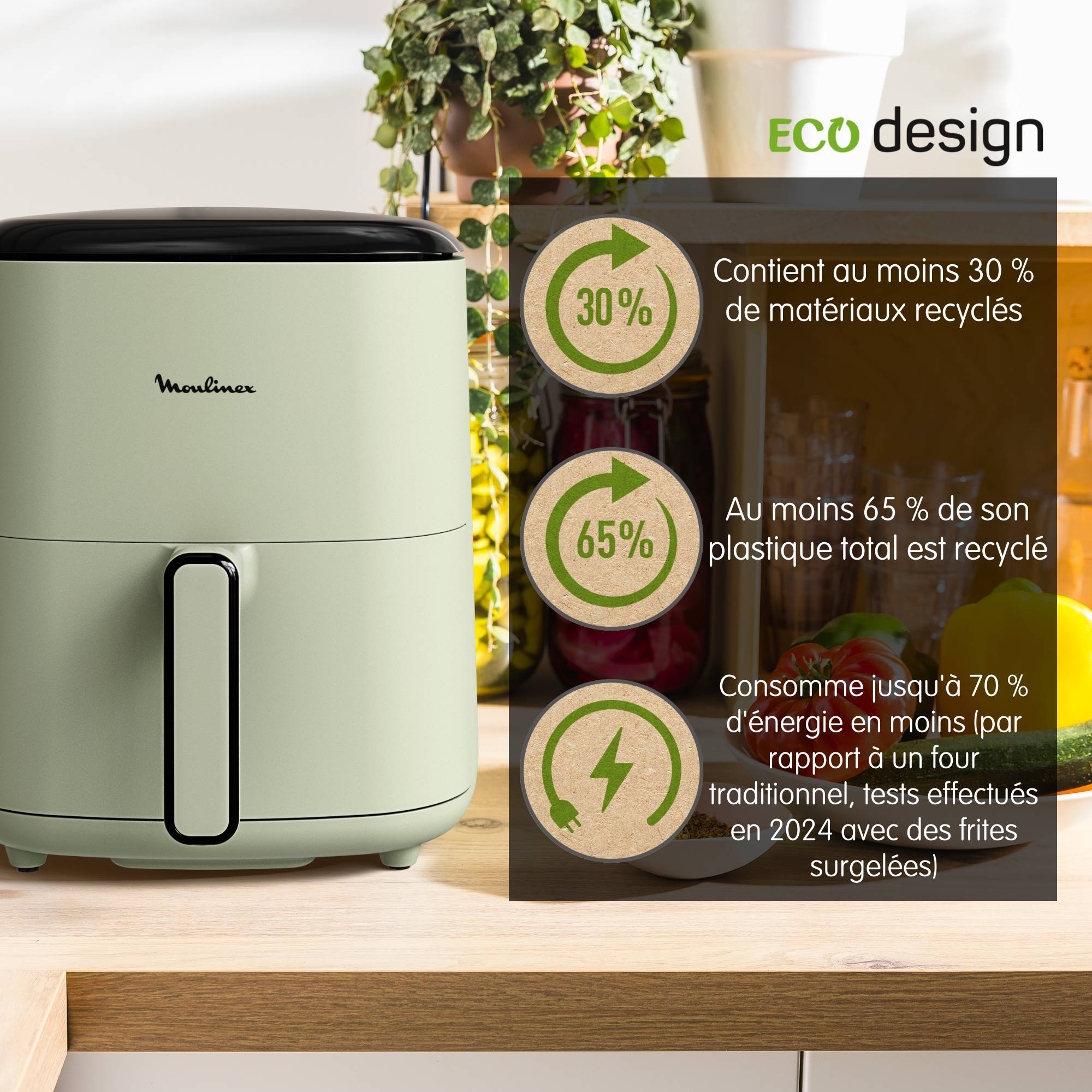 Easy Fry Max EcoDesign EZ24ELF0 Air fryer - 10 programmes - 5L