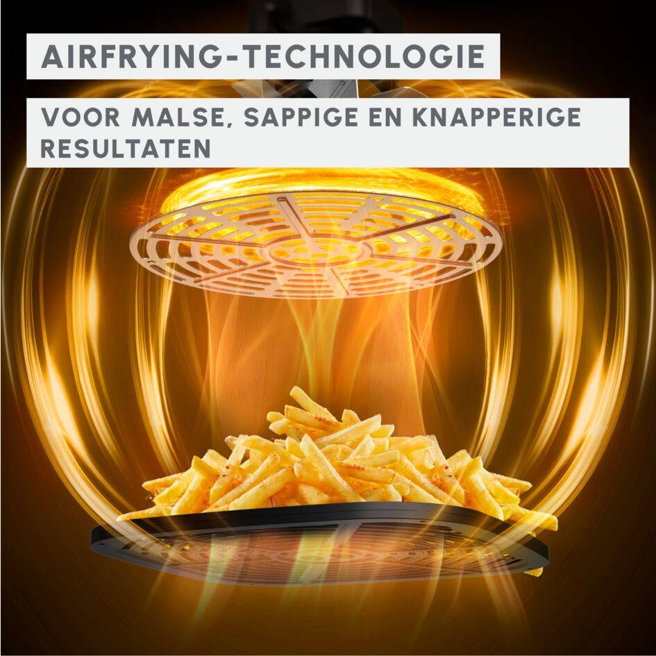 Multicook & Fry, heteluchtfriteuse en multicooker, 12 automatische programma's, knapperige resultaten