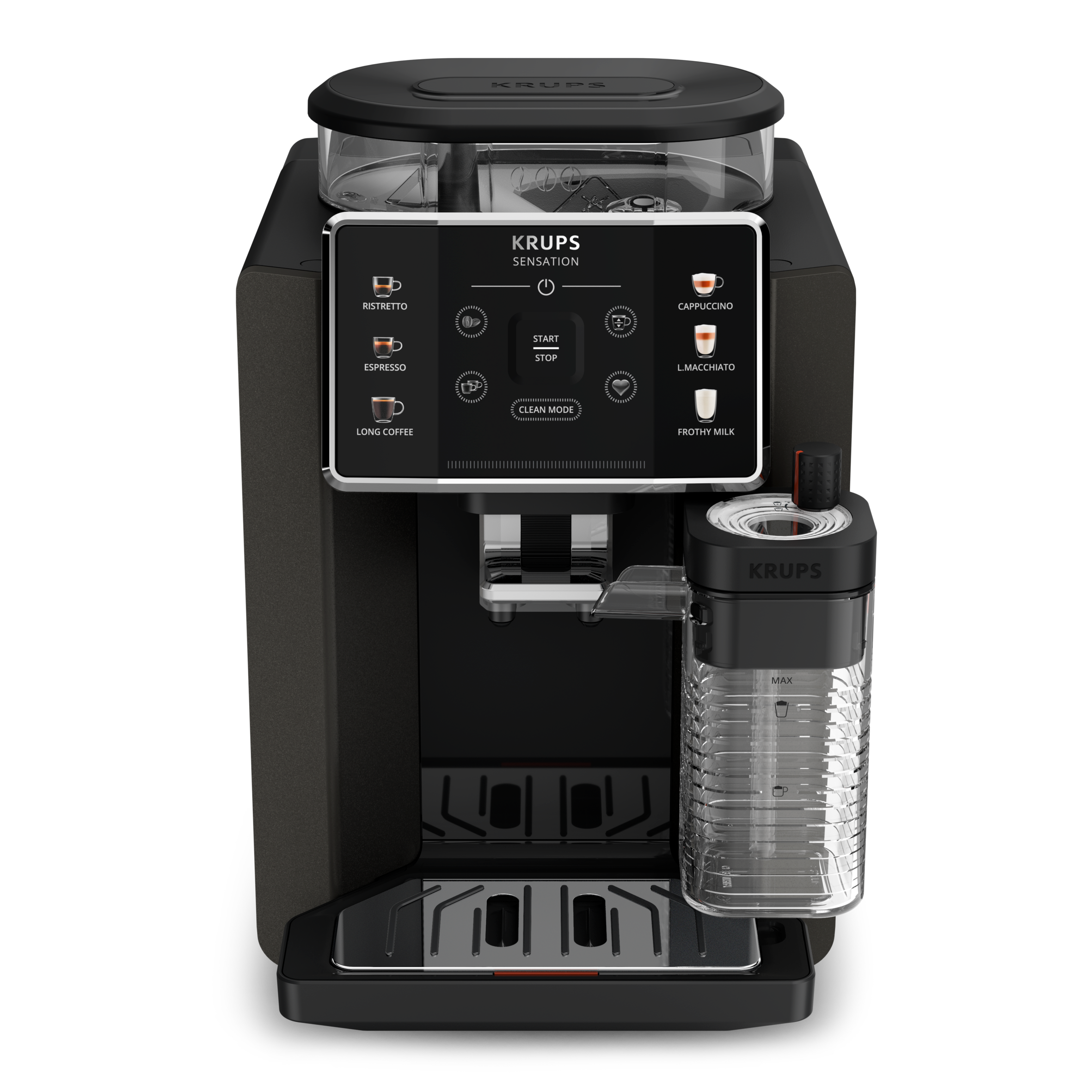 Sensation Milk EA912910 Machine à Espresso automatique à grains - 6 recettes de café - 1,7L - Pot à lait