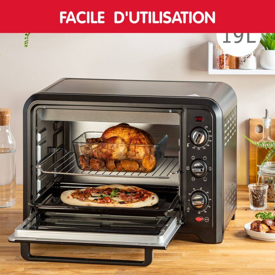 Optimo OX444810 Four - 19L - 6 modes de cuisson - 1.380W