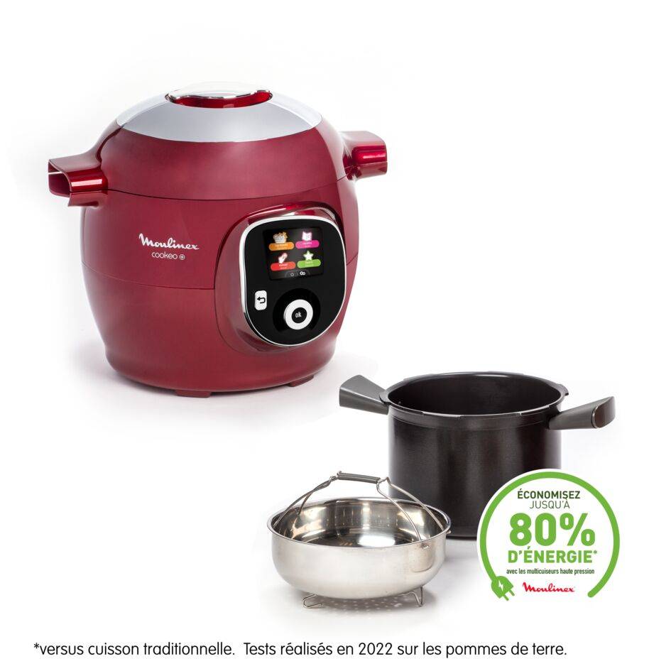 Cookeo+ CE85B510 Multicuiseur intelligent haute pression - 6 programmes - 180 recettes