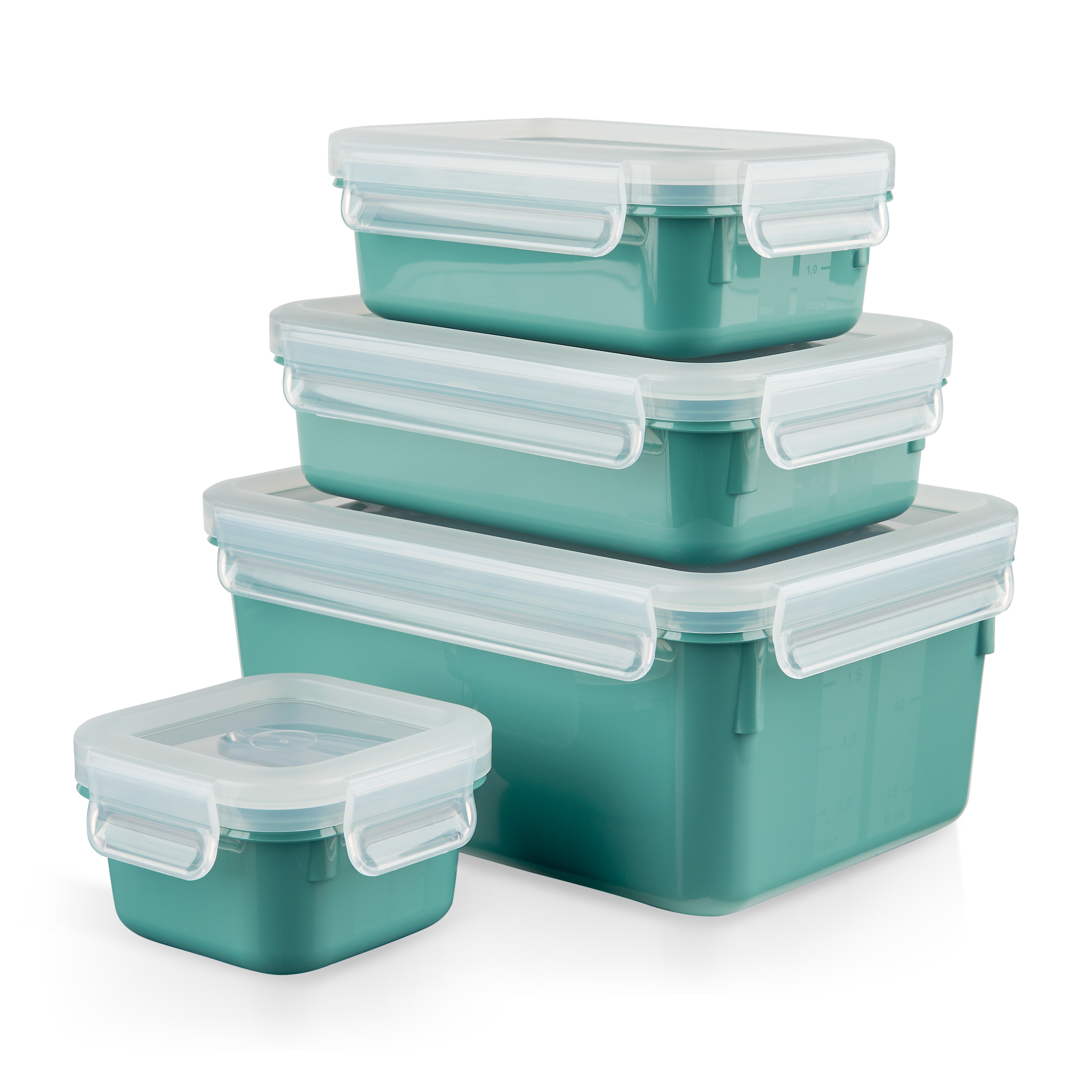 MasterSeal Color N1031010 Set de 4 boîtes de conservation - 0,20L / 0,55L / 0,80L / 2,2L