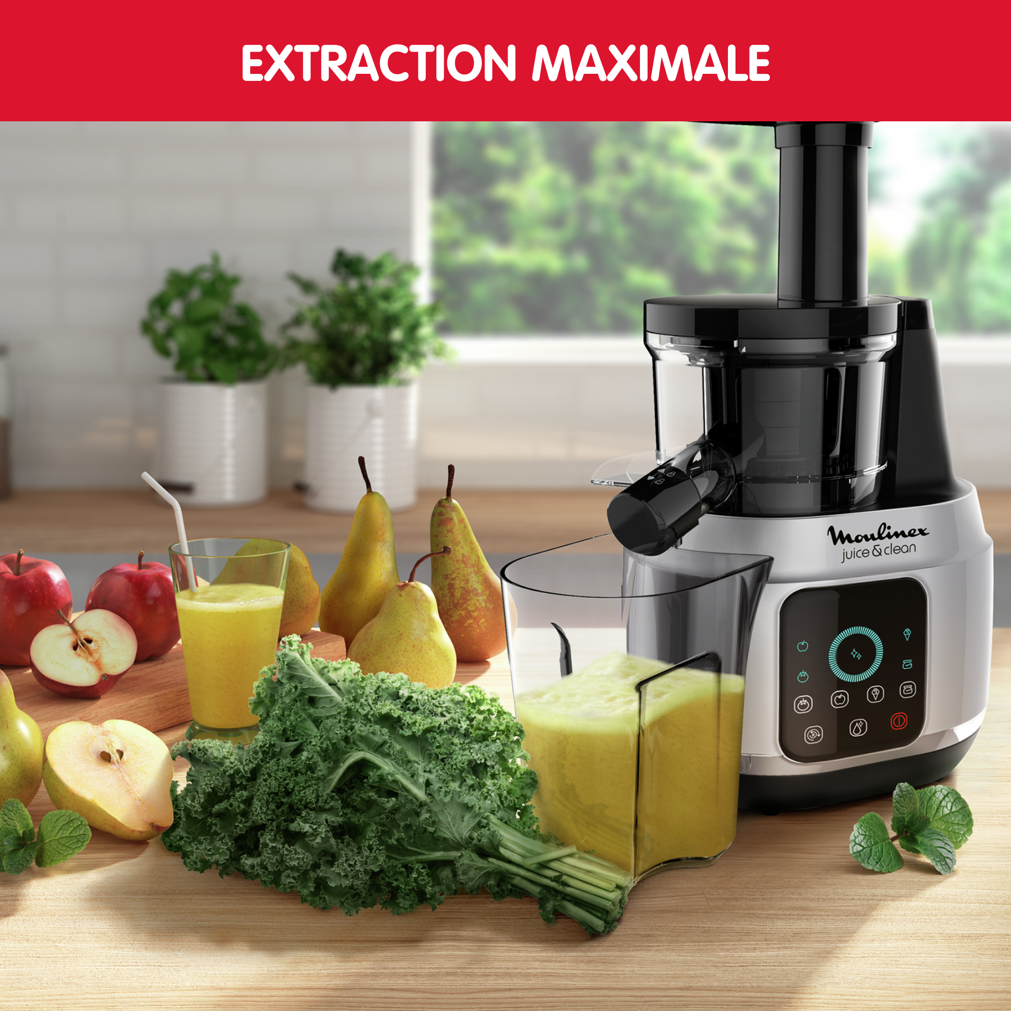 Juice & Clean ZU420E10 Extracteur de jus - 150W - Fonction EasyClean