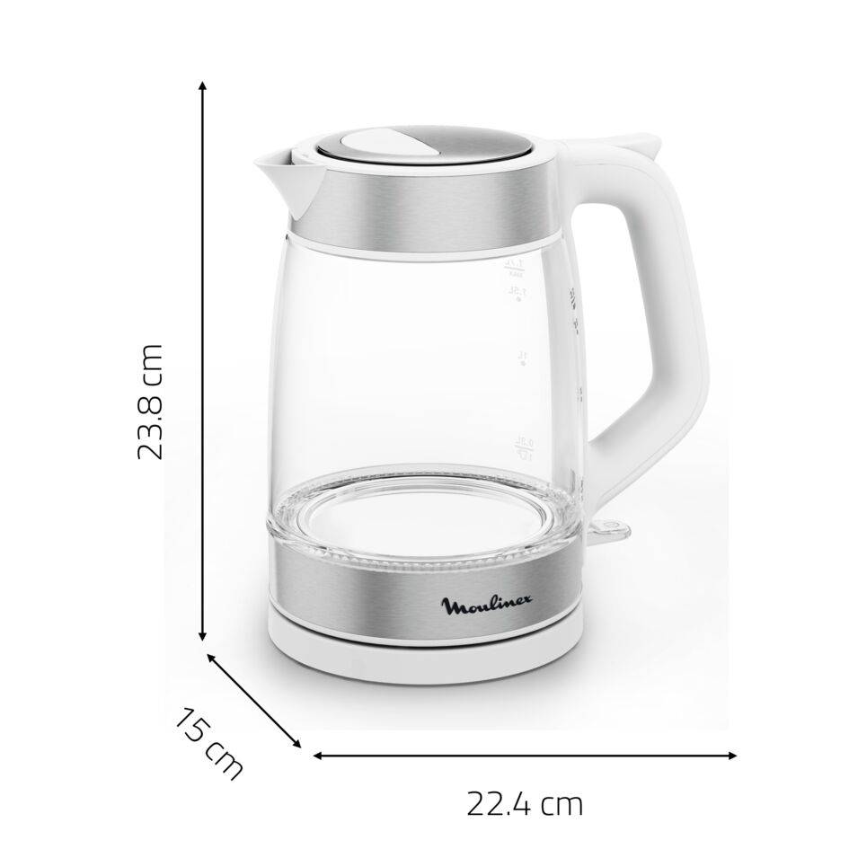 Glass Kettle, Electric Kettle, Measurement Marks, 1.7 L