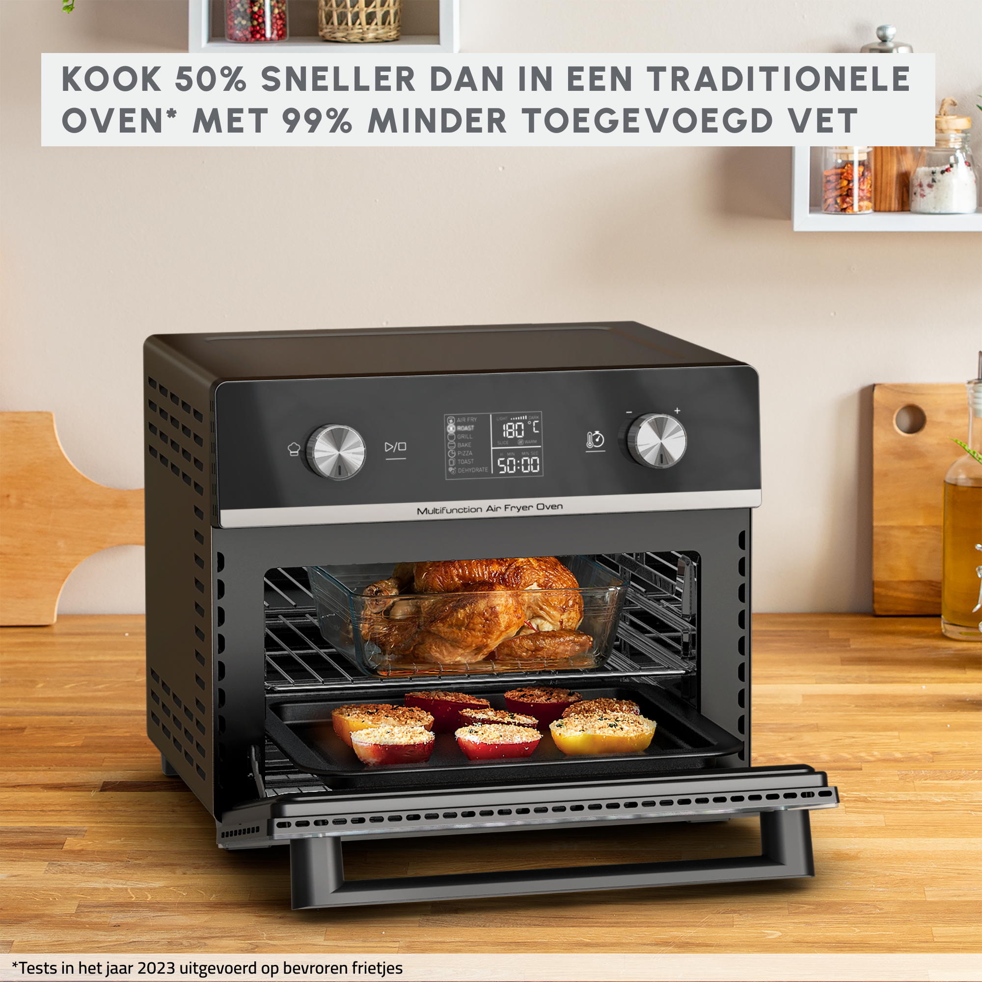 Easy Fry 2-in-1 AL605820 Air fryer & Oven - 10 programma's - 20L