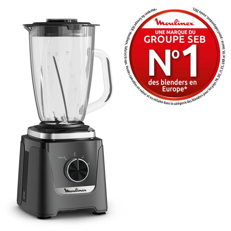 BlendForce LM5958F0 Blender avec technologie Powelix Cyclonic - 800W - 2 vitesses - Bol en verre 1,9L 