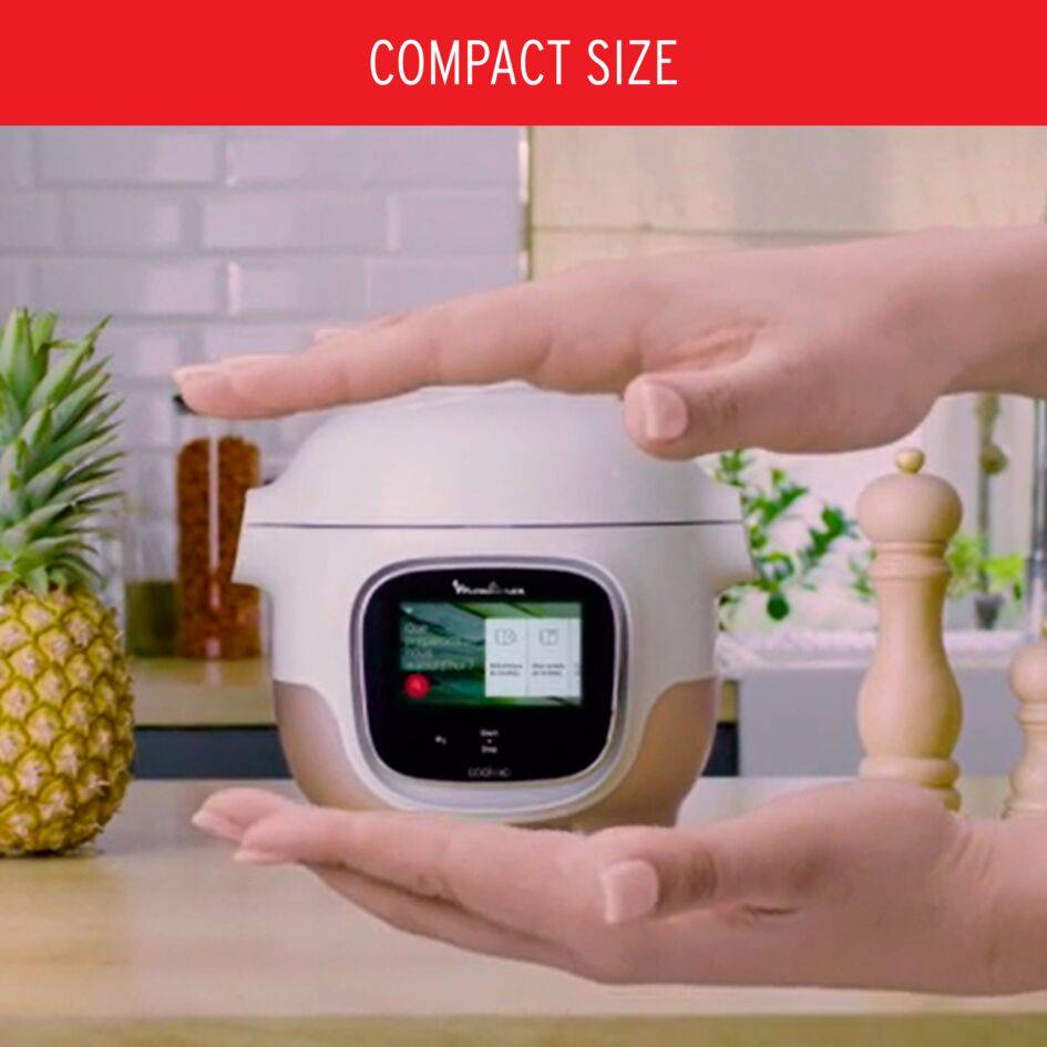 Cookeo Touch Mini CE922110 Multicuiseur intelligent haute pression - 13 programmes - +100 recettes