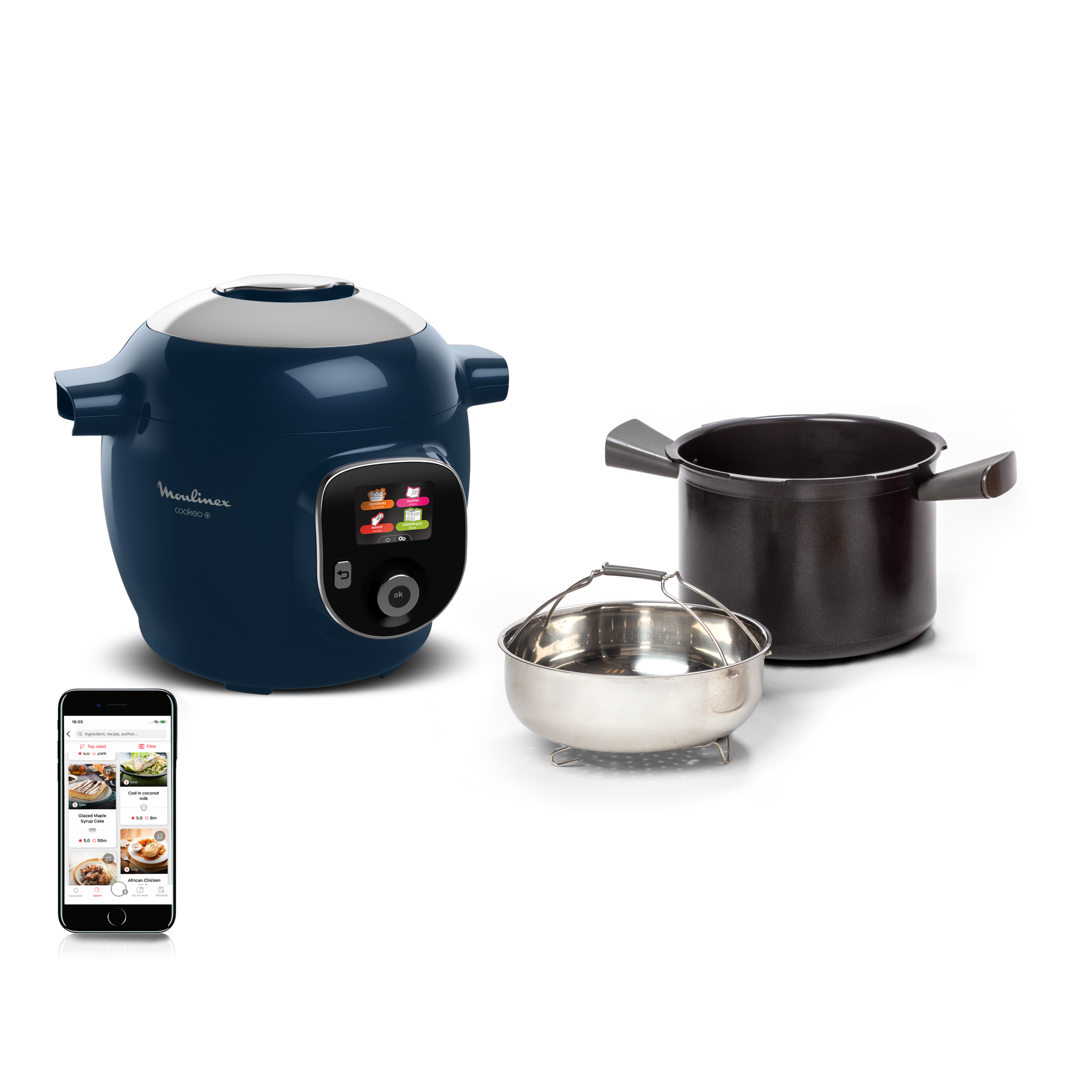 RECONDITIONNE - Cookeo+ CE851410 Multicuiseur intelligent haute pression - 6 programmes - 150 recettes