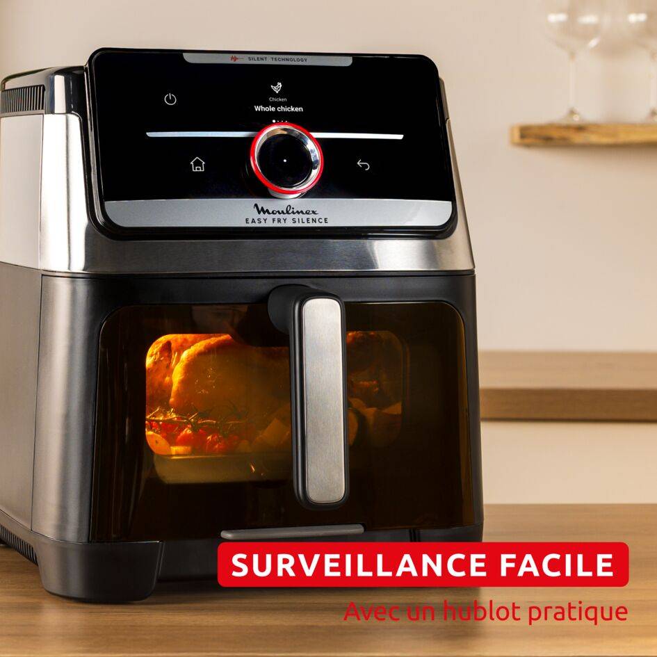 Easy Fry Smart & Silence XXL EZ876DF0 Air fryer - Smart Assist - 7L - Technologie Silencieuse