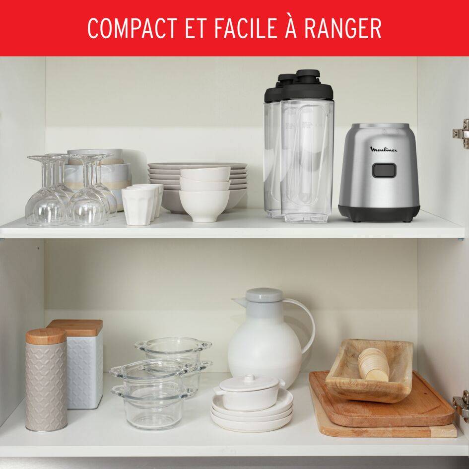 Mix & Move LM15FD10 Blender - 300W - 1 vitesse - 2 x 0,6L