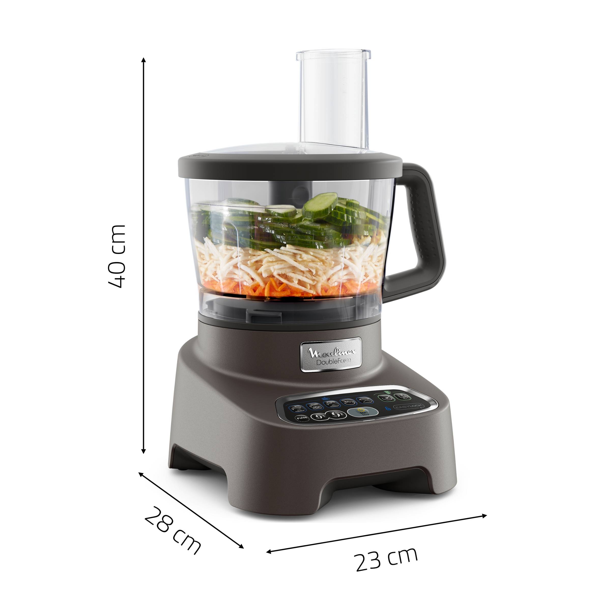 DoubleForce FP827E10 Foodprocessor - 1.000W - 10 accessoires - 6 snelheden
