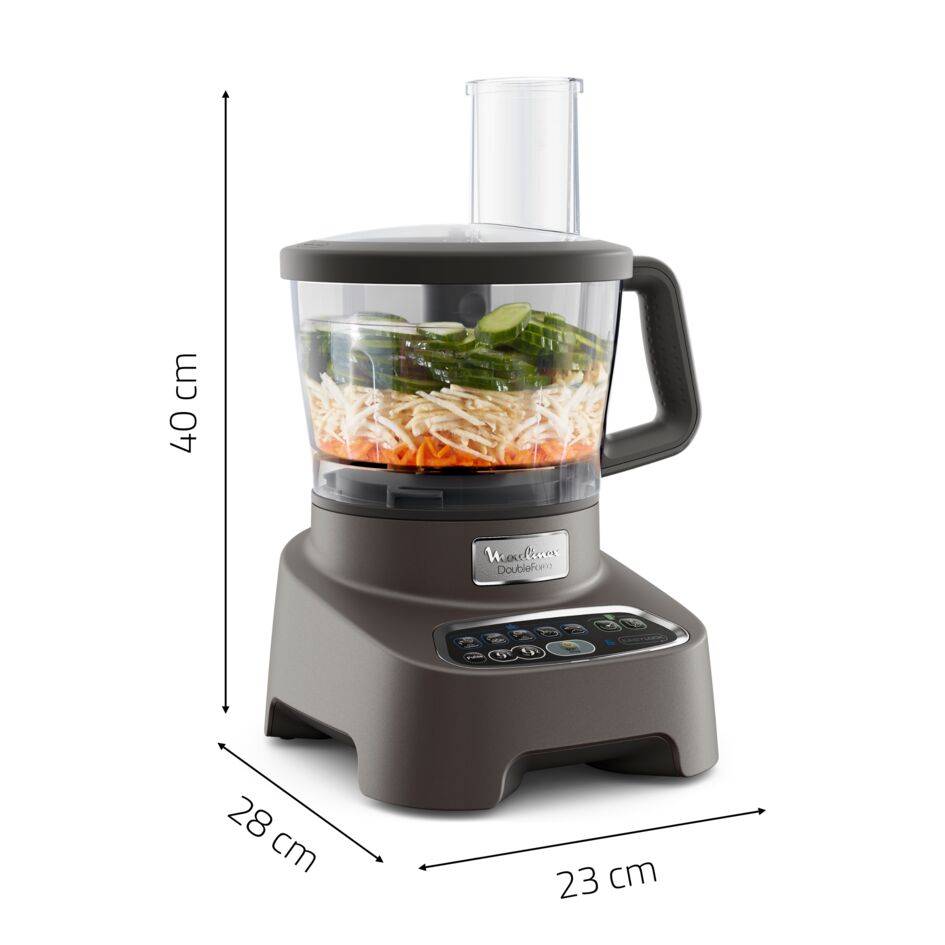 DoubleForce FP827E10 Robot multifonction - 1.000W - 10 accessoires - 6 vitesses