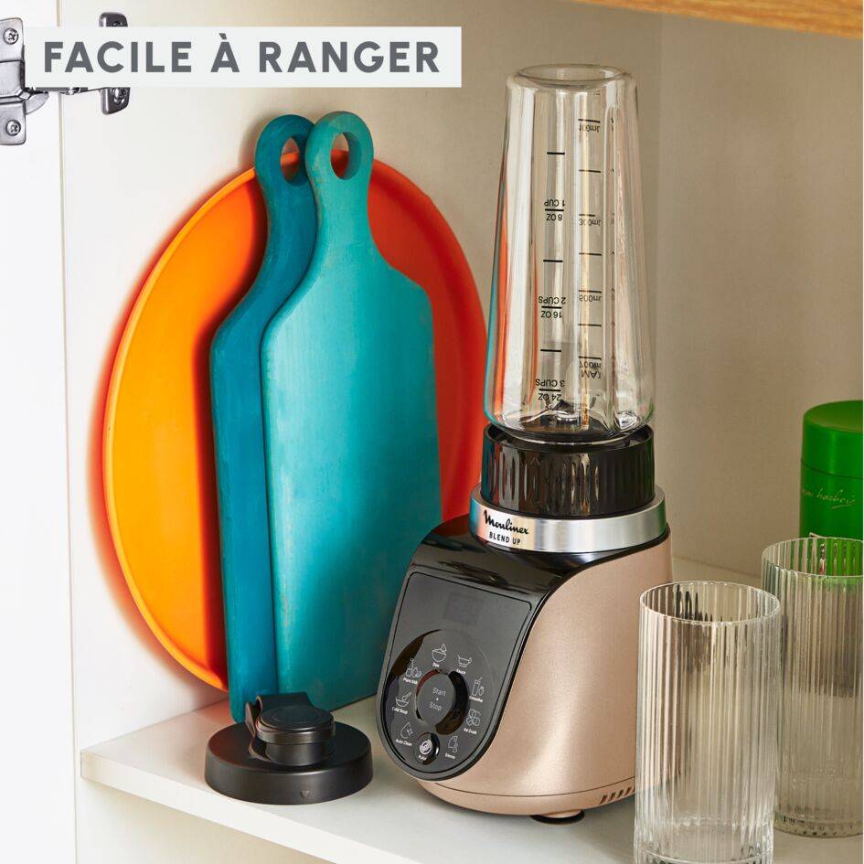 Blend Up, Mini blender puissant, 1&nbsp;000&nbsp;W, 8&nbsp;programmes automatiques