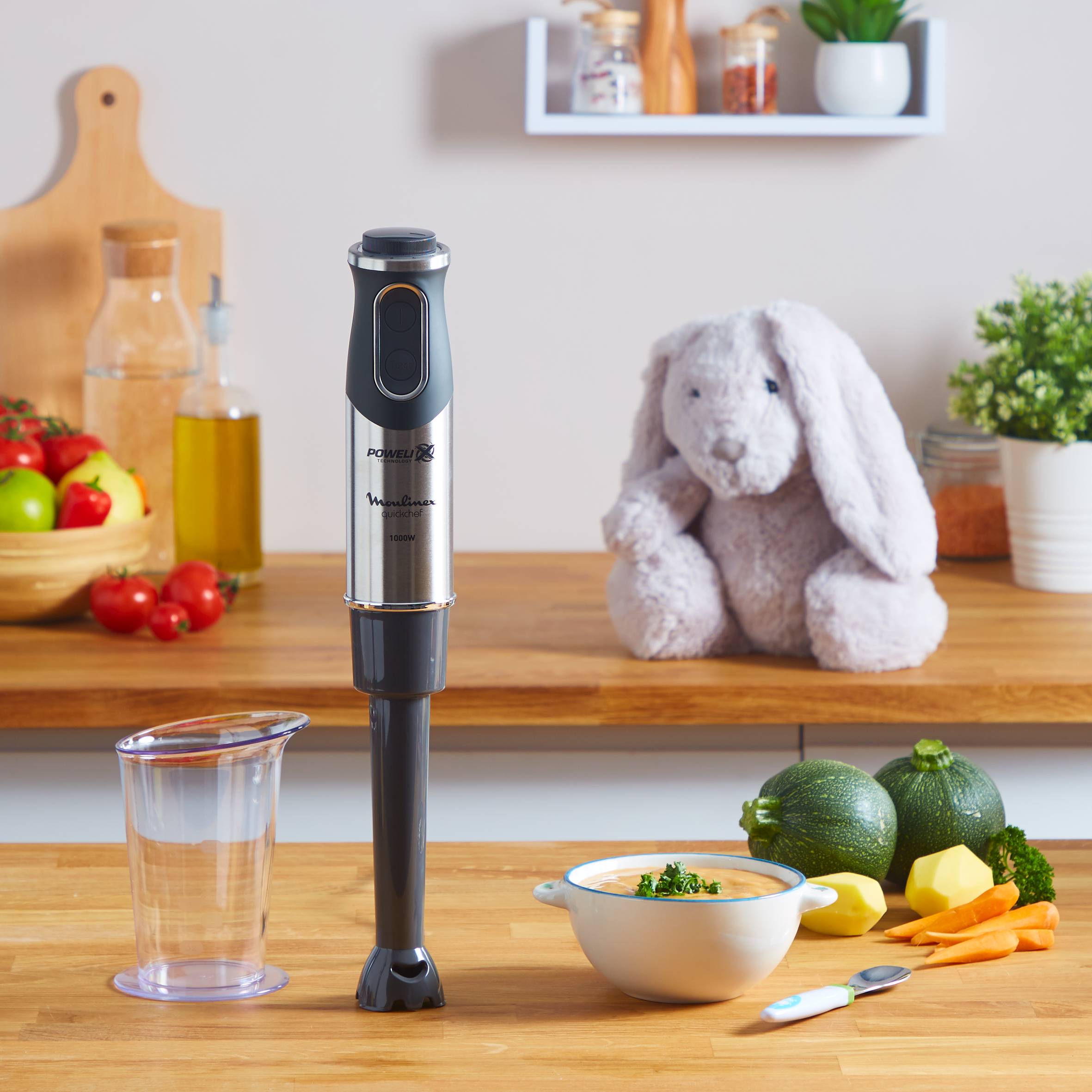 QuickChef DD65S810 Staafmixer - 1.000W - 4 accessoires