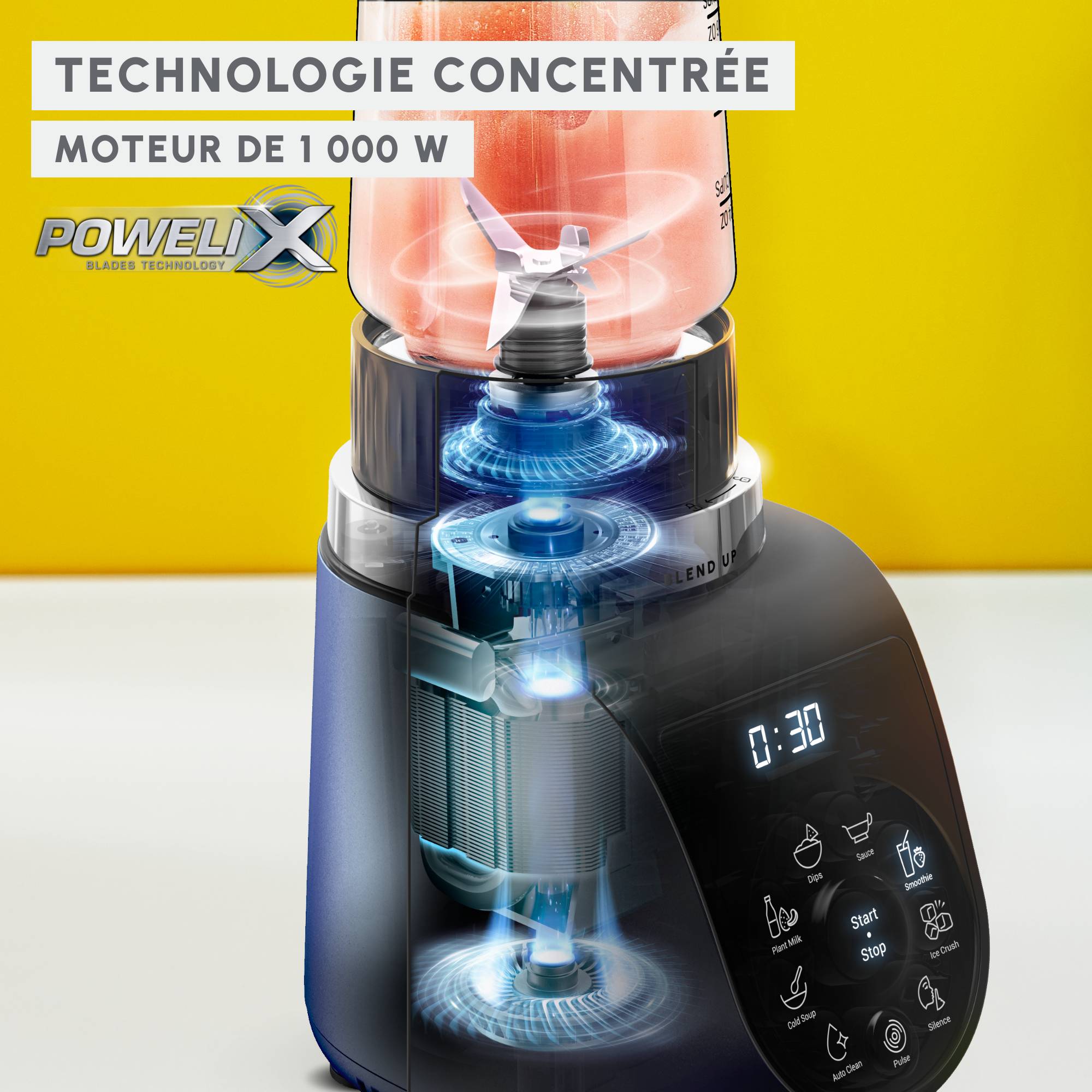 Blend Up LM19H4F0 Mini blender - 1000 W - 8 programmes - 700mL