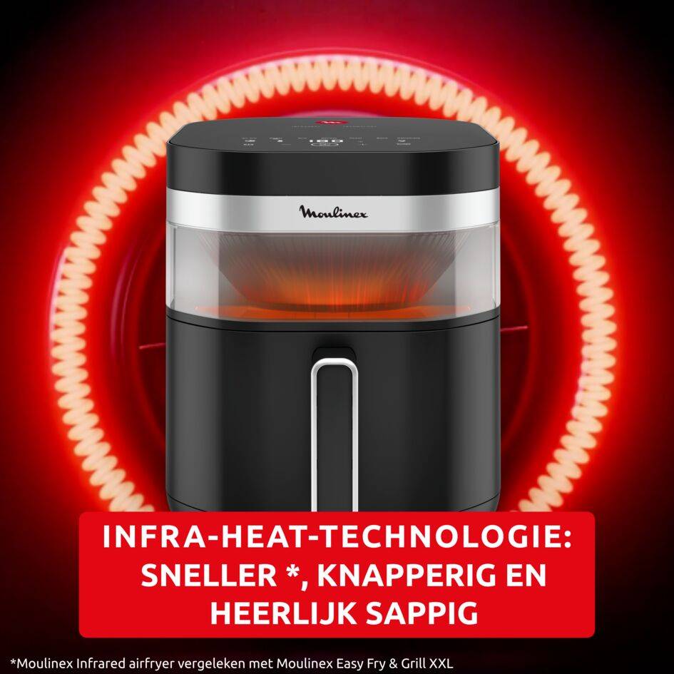 Easy Fry Infrared, air fryer, krokante resultaten, infraroodtechnologie