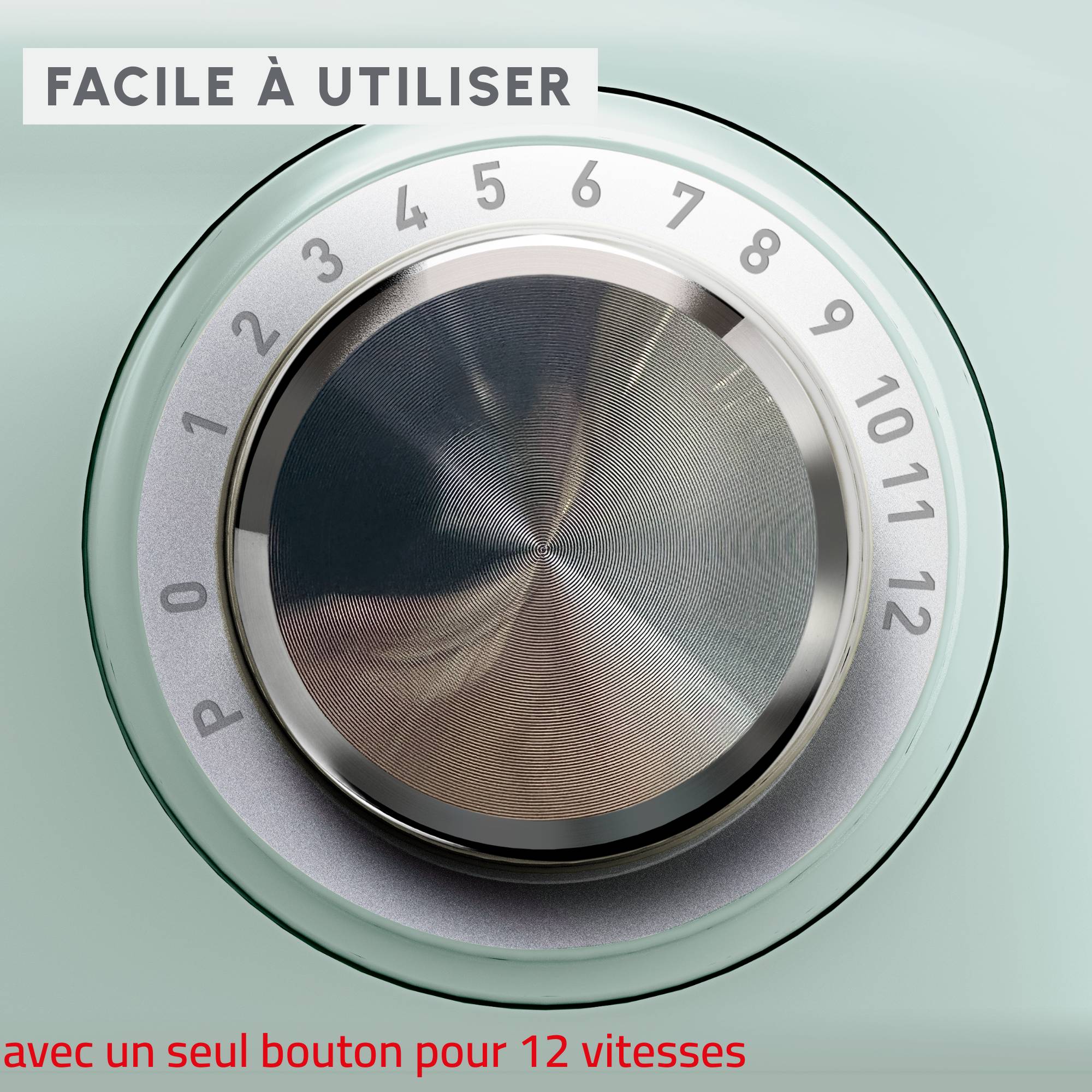 Bake Easy QA1403F0 Robot pâtissier - 500W - kit de patisserie - 3,5L - 12 vitesses