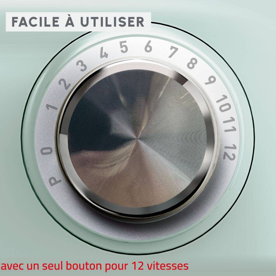 Bake Easy QA1403F0 Robot pâtissier - 500W - kit de patisserie - 3,5L - 12 vitesses