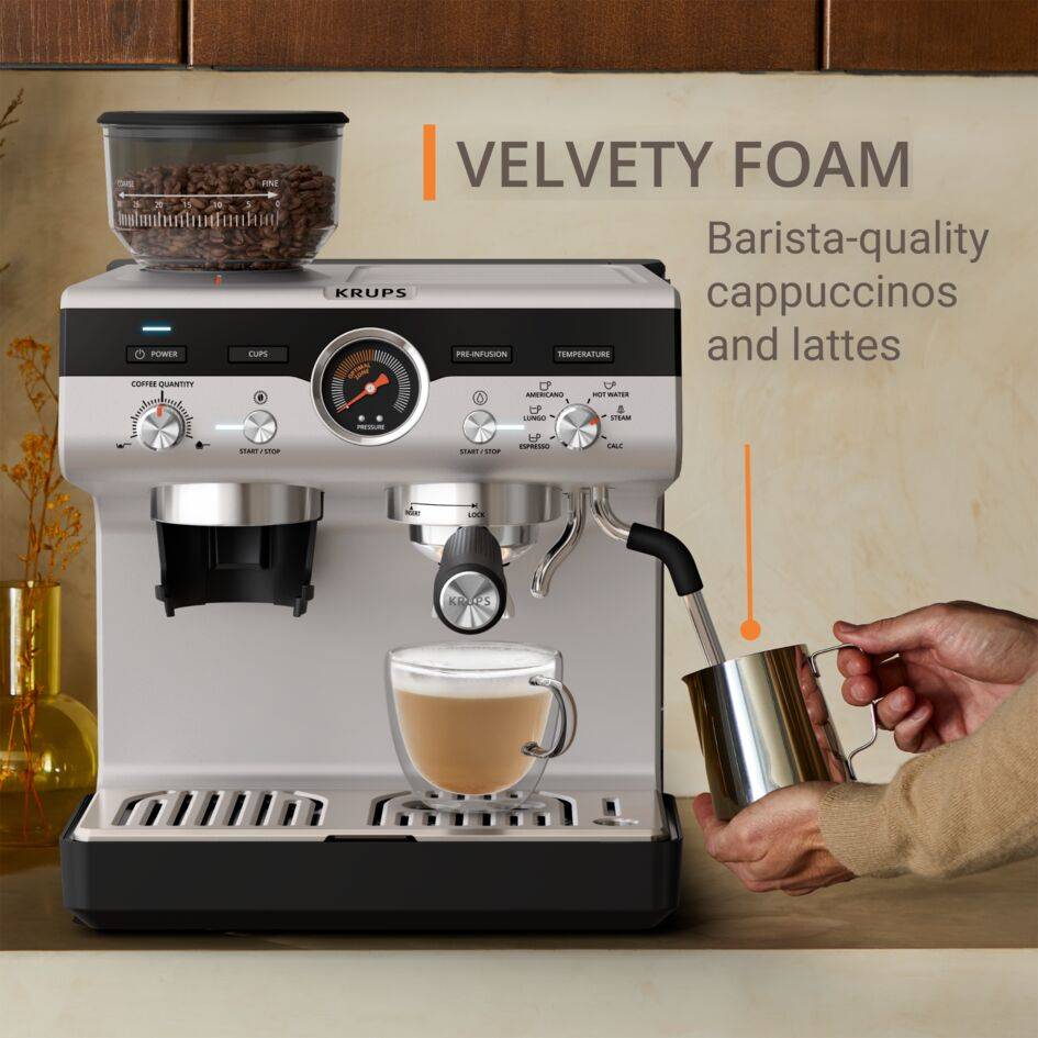 Precision XP801T Machine à espresso manuelle avec broyeur