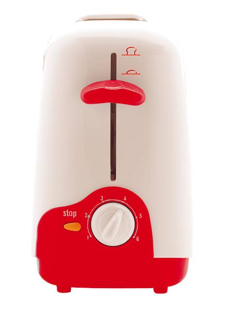 grille-pain blanc/bleu