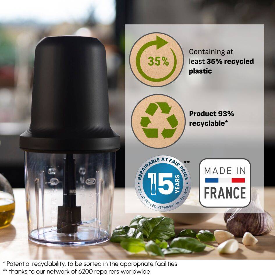 Eco Respect AT80E810 Hakmolen - 500W - 3 functies